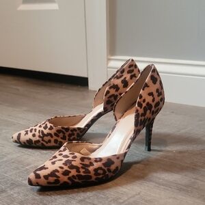 a new day Tan Leopard Print Heels